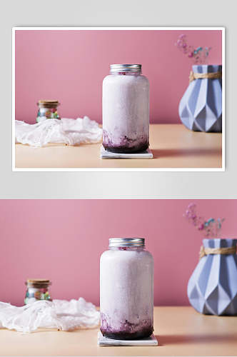 紫色果汁摄影图片