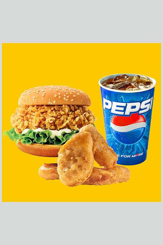 美味鸡块可乐汉堡炸鸡摄影图片-众图网