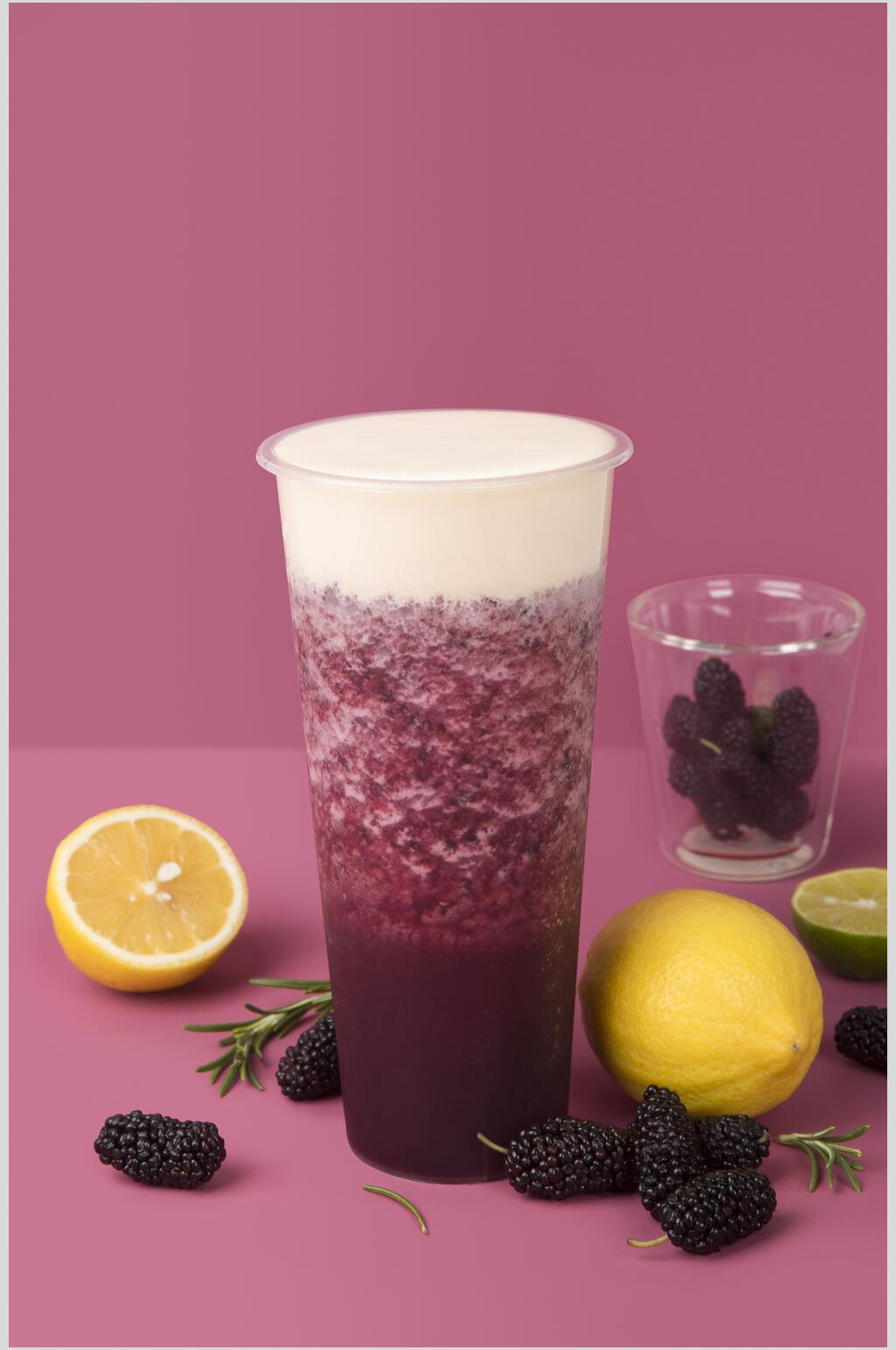 桑葚果汁奶茶食物高清图片素材