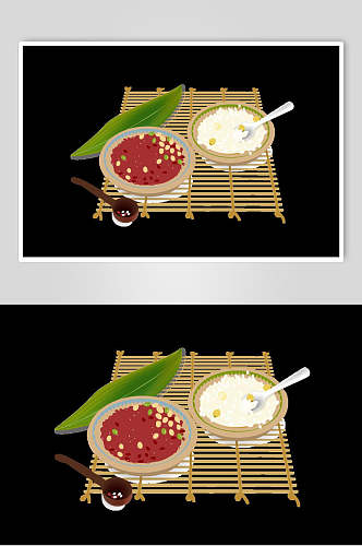 粽子食材端午节插画元素