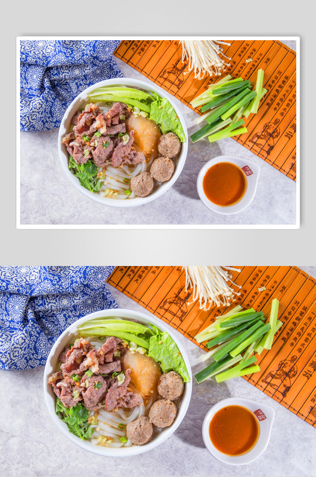 双拼裸条美食摄影图片素材