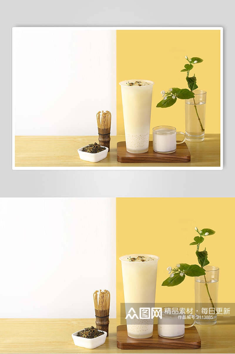 牛奶果汁奶茶食品图片素材