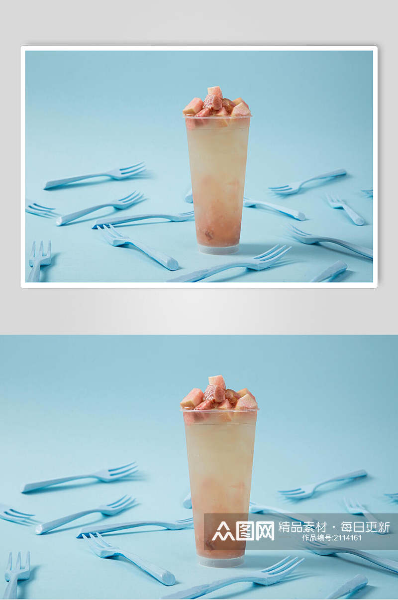 美味香芋果汁奶茶美食摄影图片素材