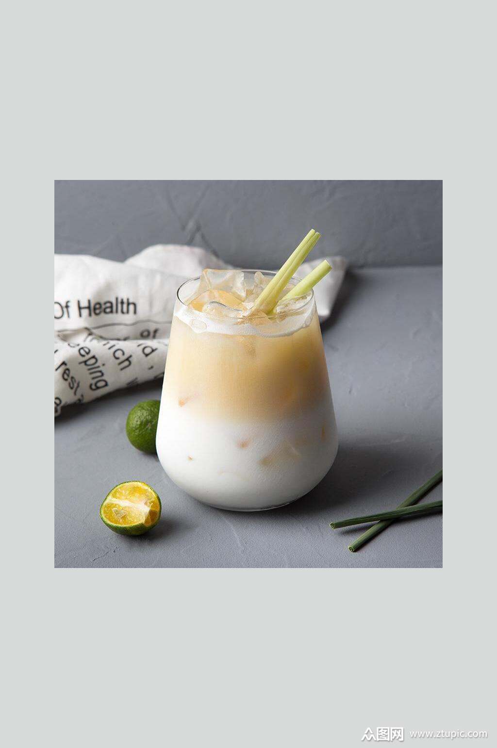 布丁奶茶图片素材