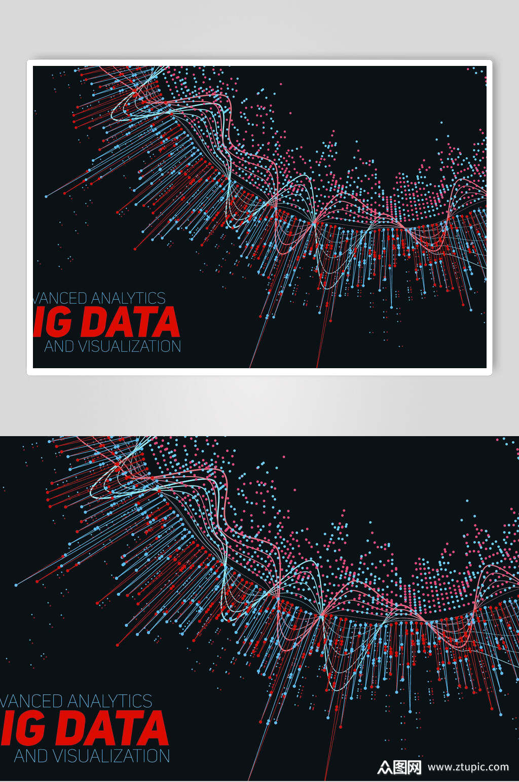 炫彩时尚数据化信息图表矢量素材