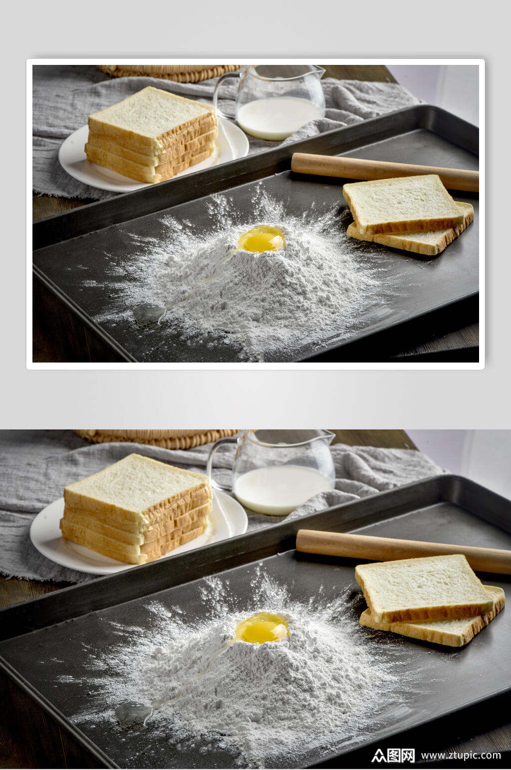 方包烘焙面包场景图片
