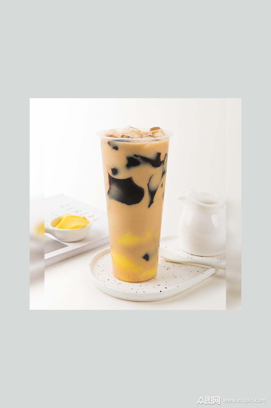 美味烧仙草下午茶奶茶食物摄影图片素材