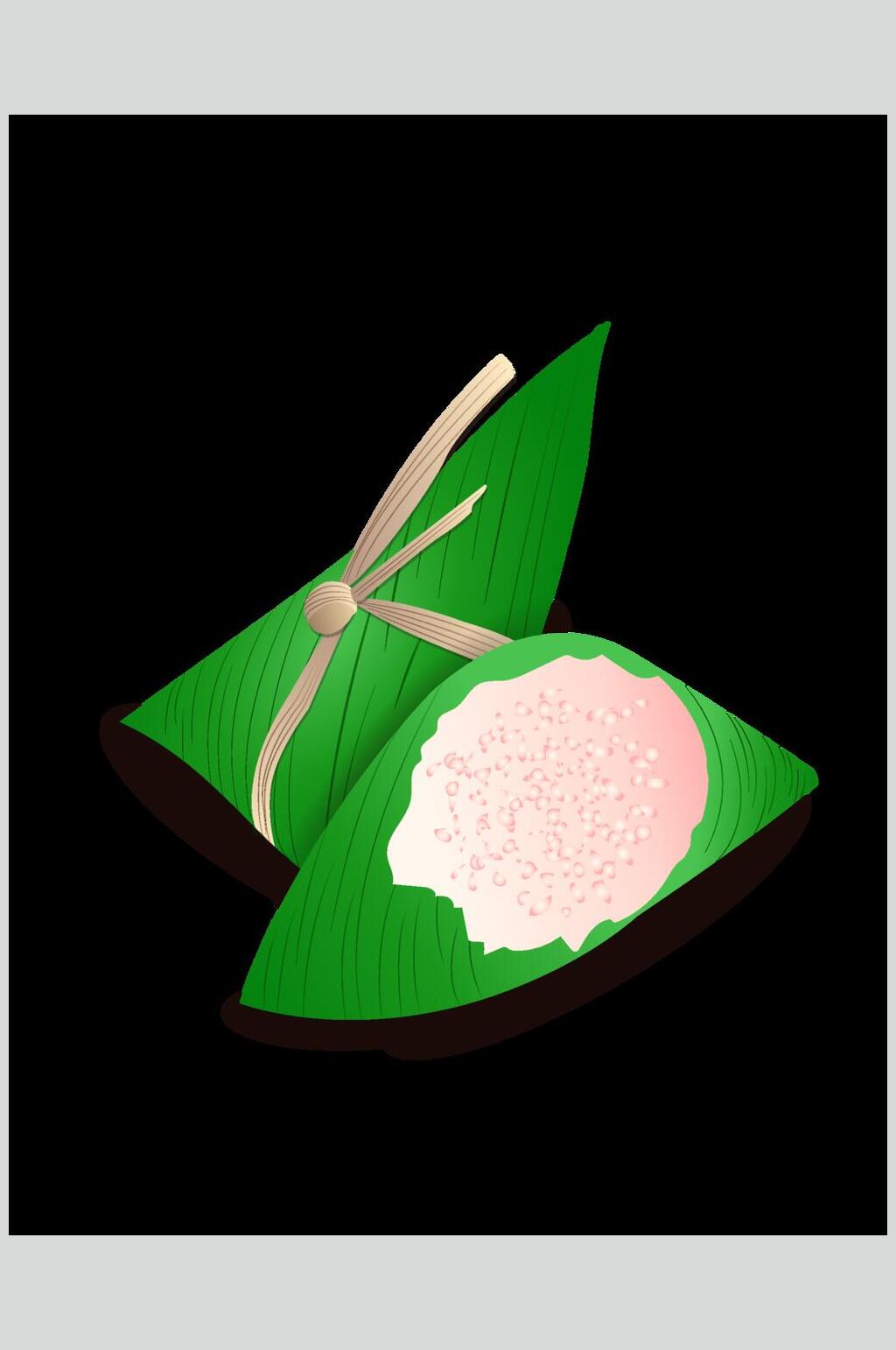 生的粽子端午节插画元素素材