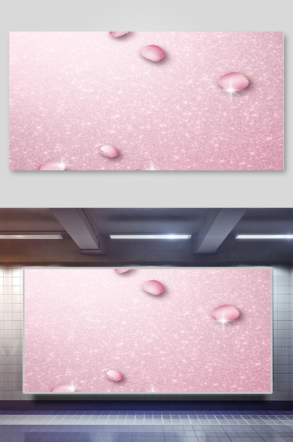 紫色精装护肤品美妆电商banner背景素材素材