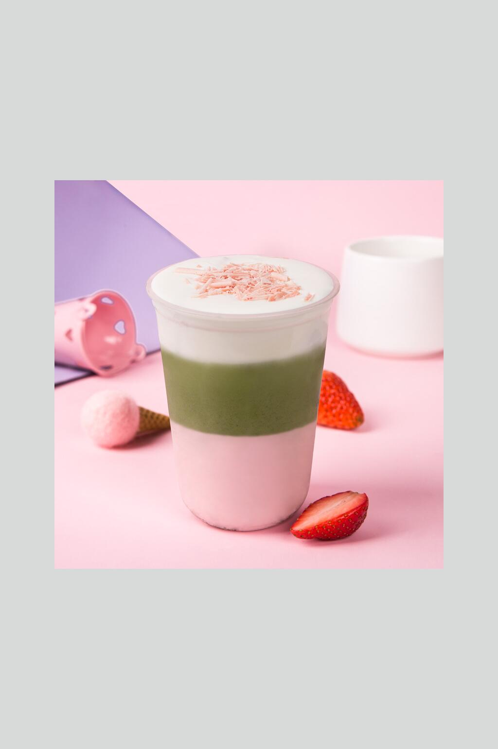 草莓水果奶茶食物高清图片素材
