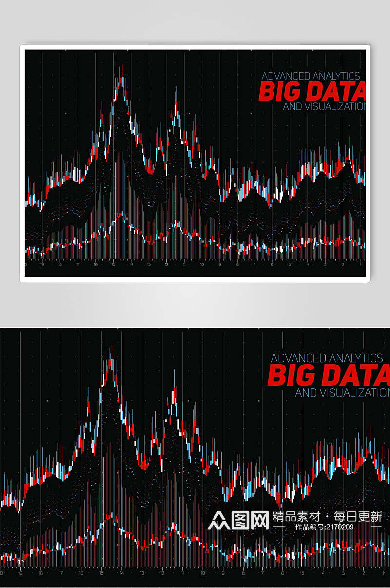 趋势图数据化信息图表矢量素材素材
