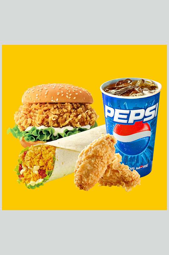 半只脆皮炸鸡套餐图片-半只脆皮炸鸡套餐素材下载-众图网