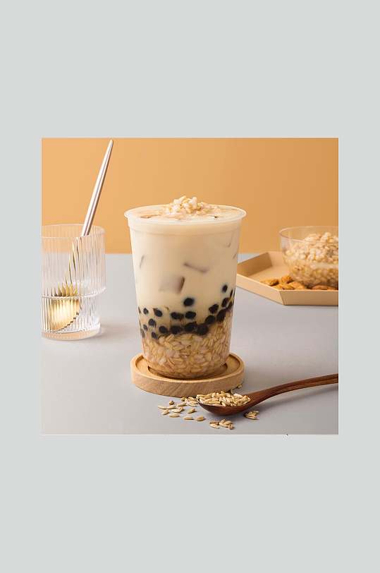 燕麦珍珠奶茶图片