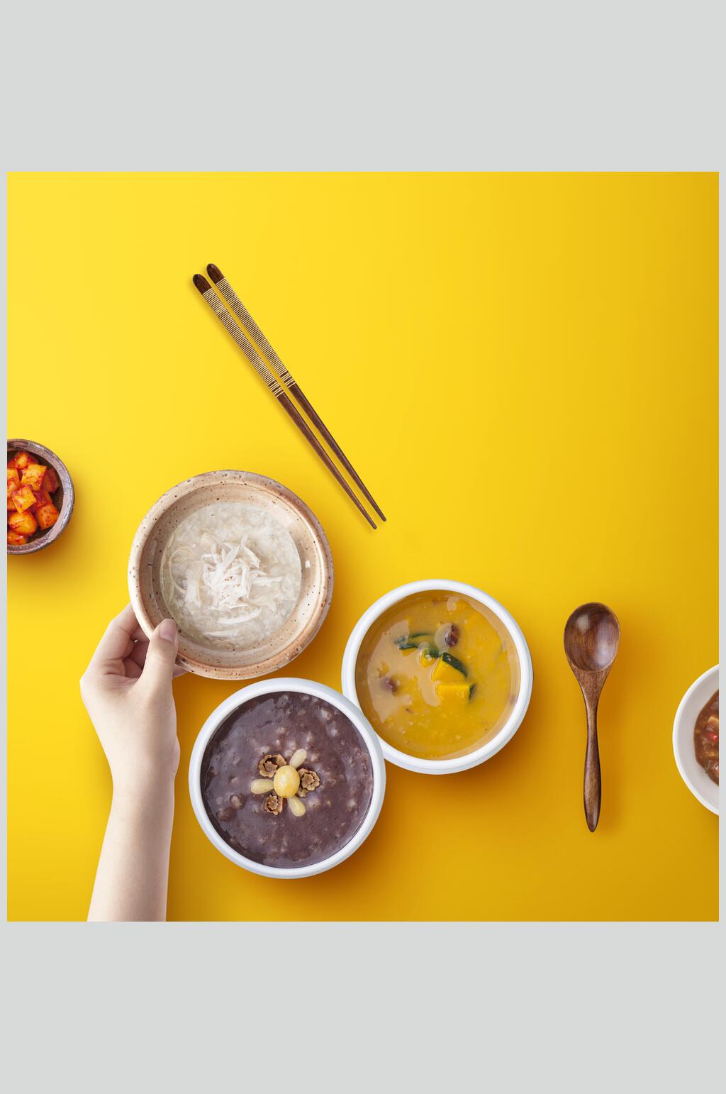 营养粥类美食素材素材