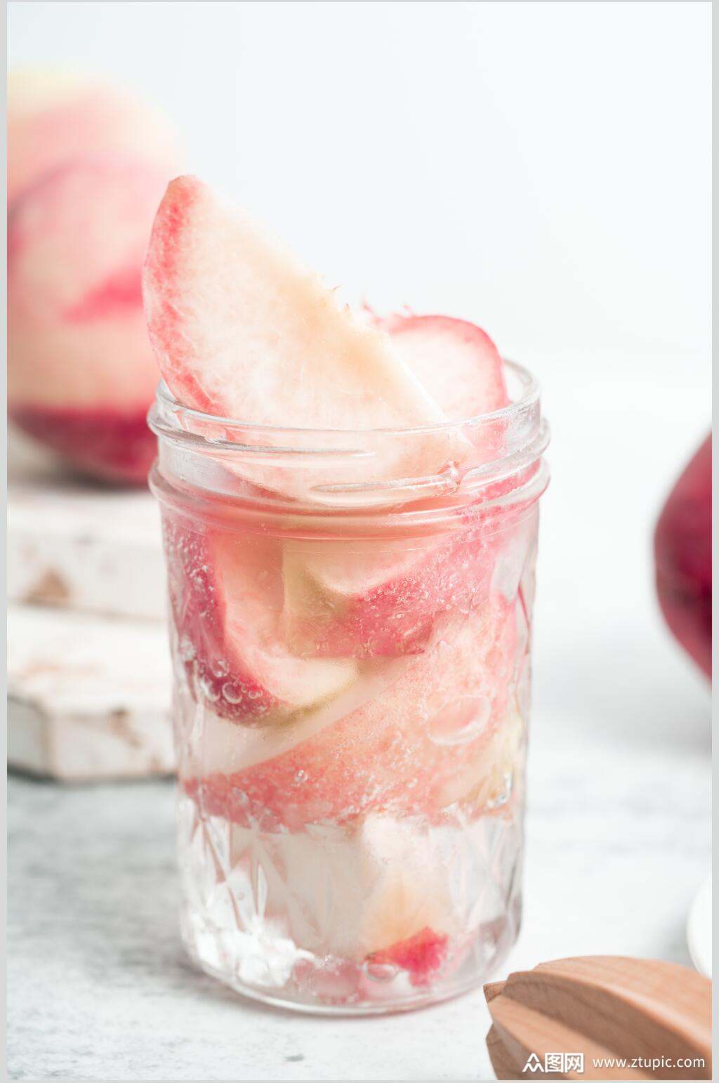 苹果夏日冷饮美食图片素材