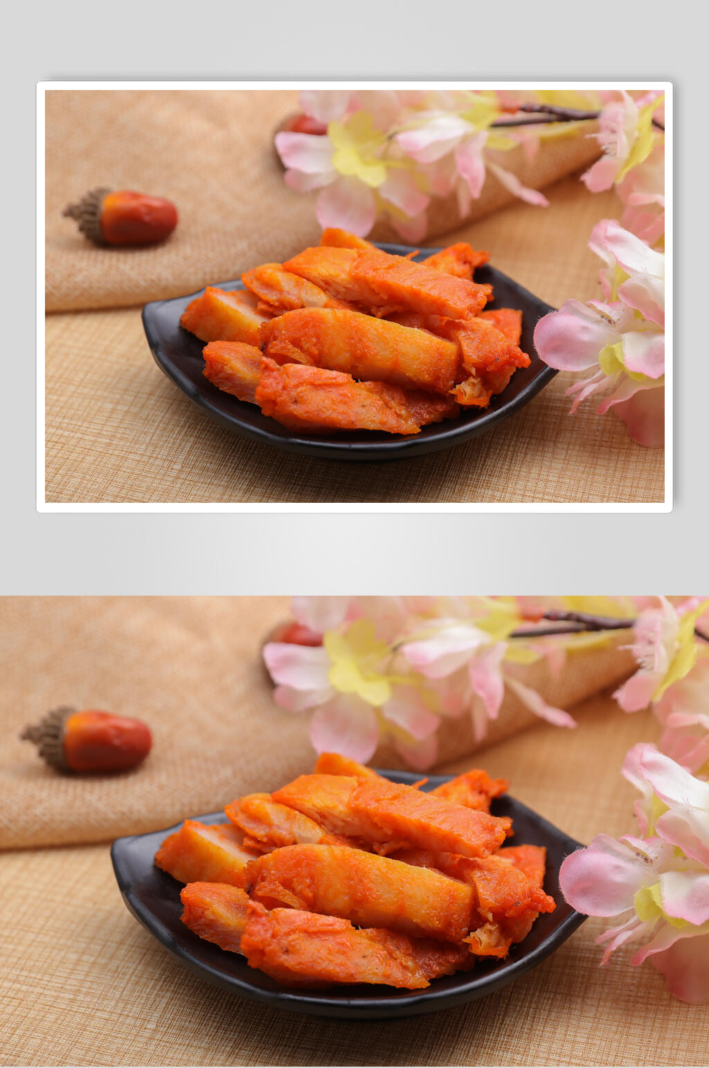 新鲜鸡排炒饭食物摄影图片素材