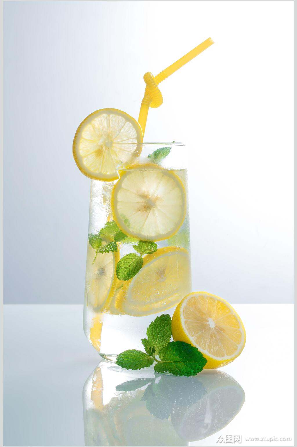 夏日冷饮柠檬水高清图片