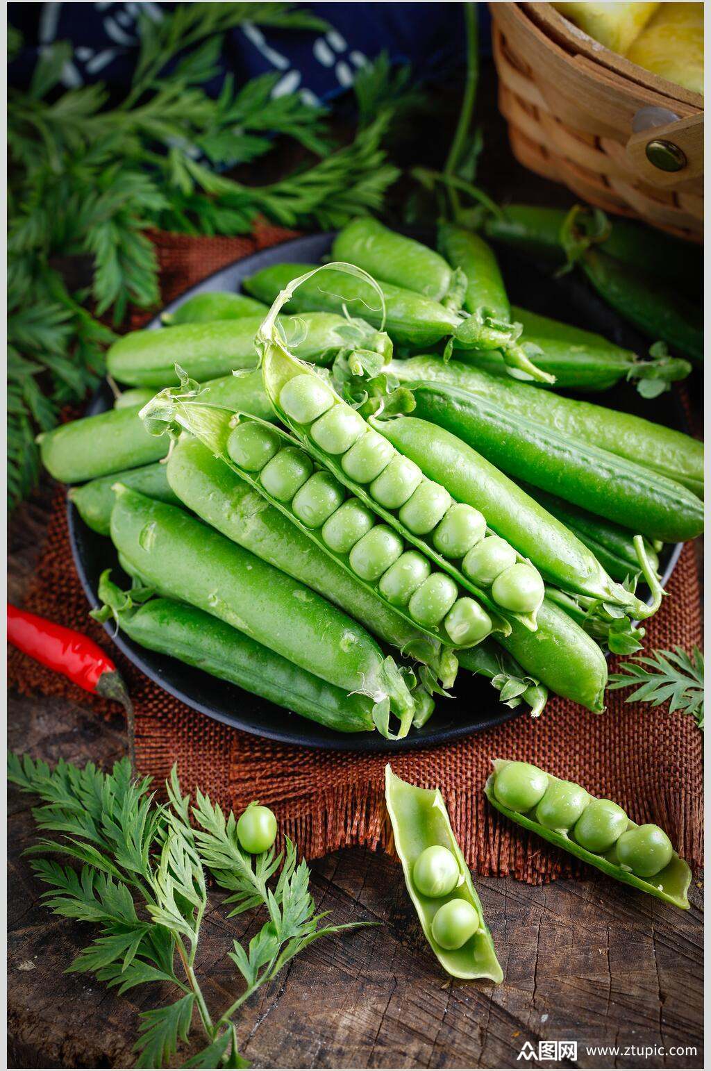 精选豌豆蔬菜图片素材