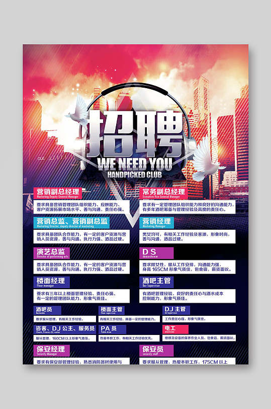 招聘保安宣传单