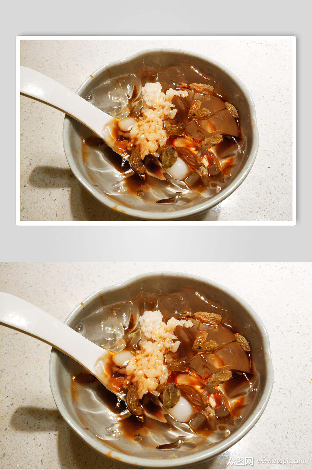 招牌美味冰粉食物摄影图片素材