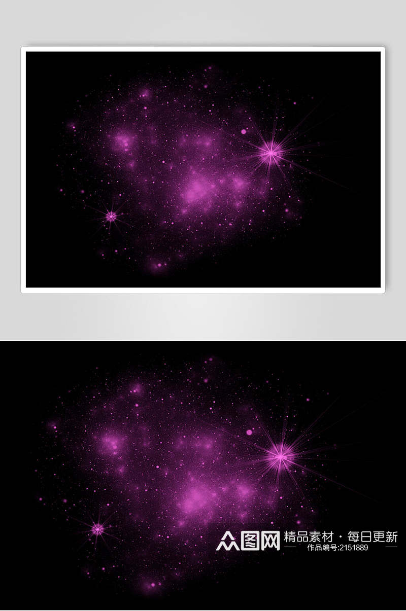 紫色魔法光效图片素材