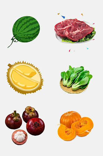 营养健康蔬菜水果免抠元素