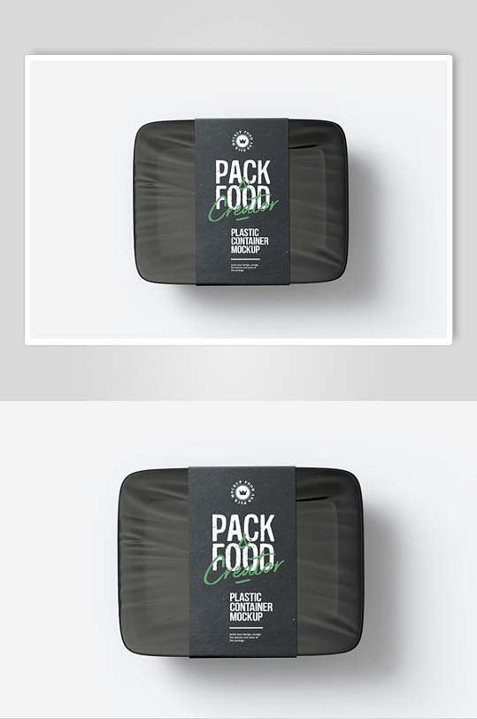 简约大气黑色食品包装样机