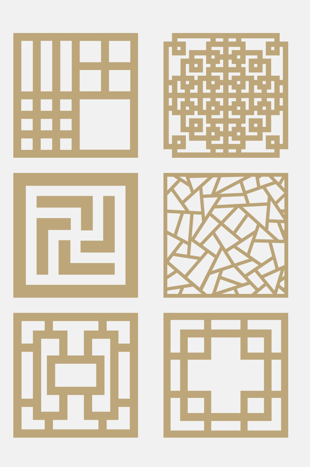简约中式古典花纹免抠元素素材