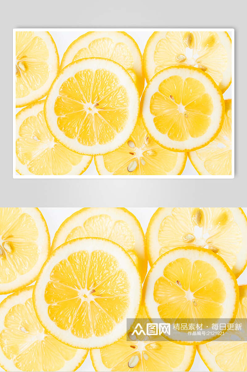 黄色平切橙子水果图片素材