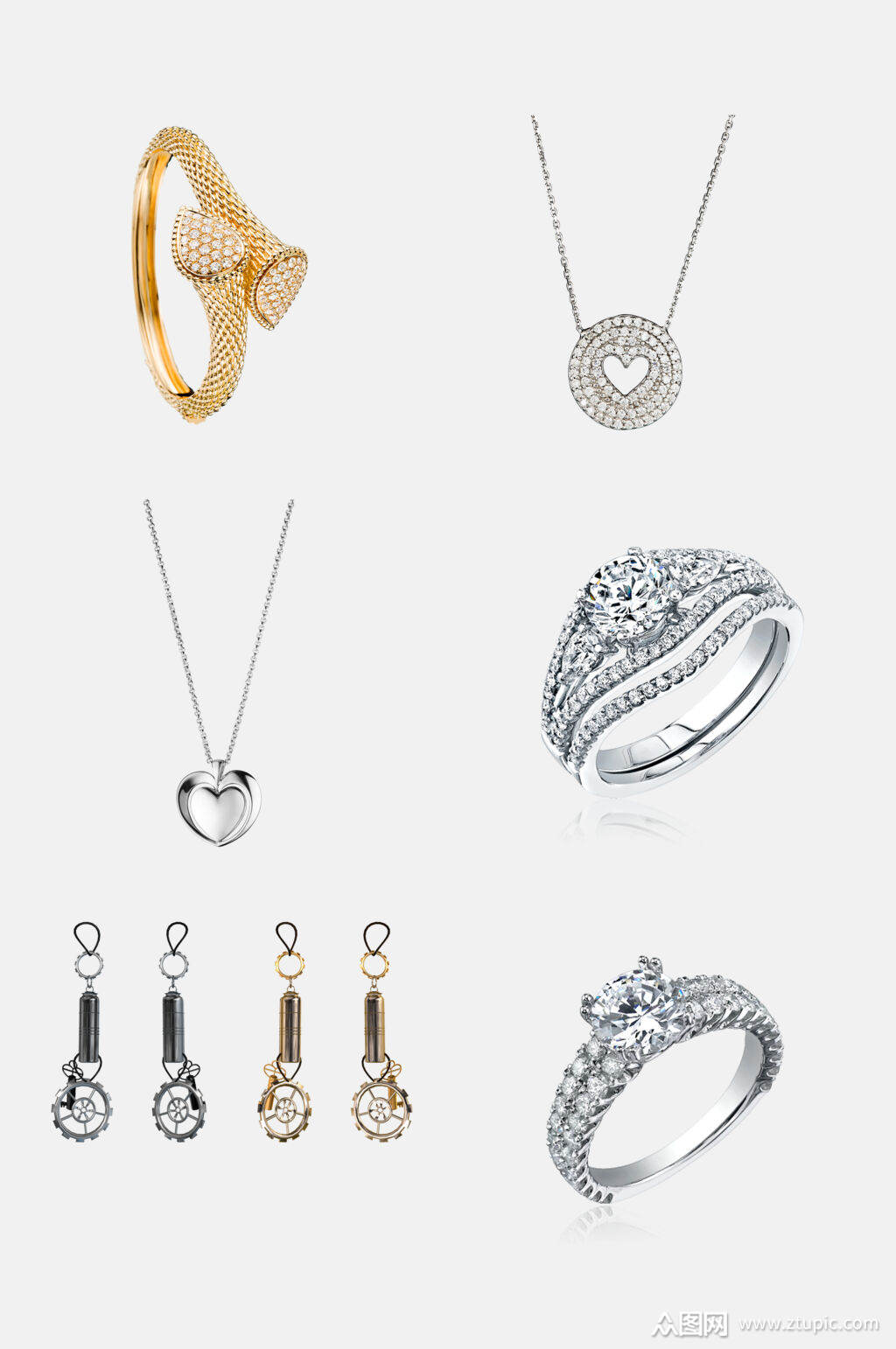 珠宝首饰戒指免抠元素素材