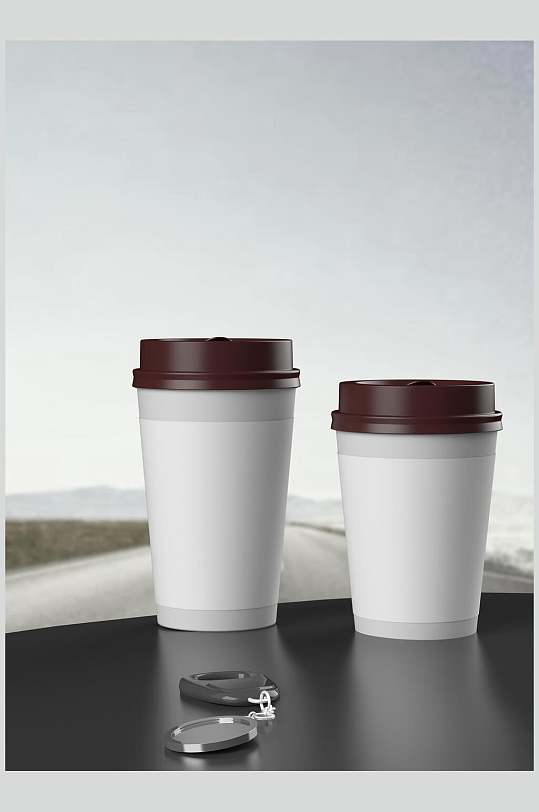 大气精致咖啡杯饮料杯样机