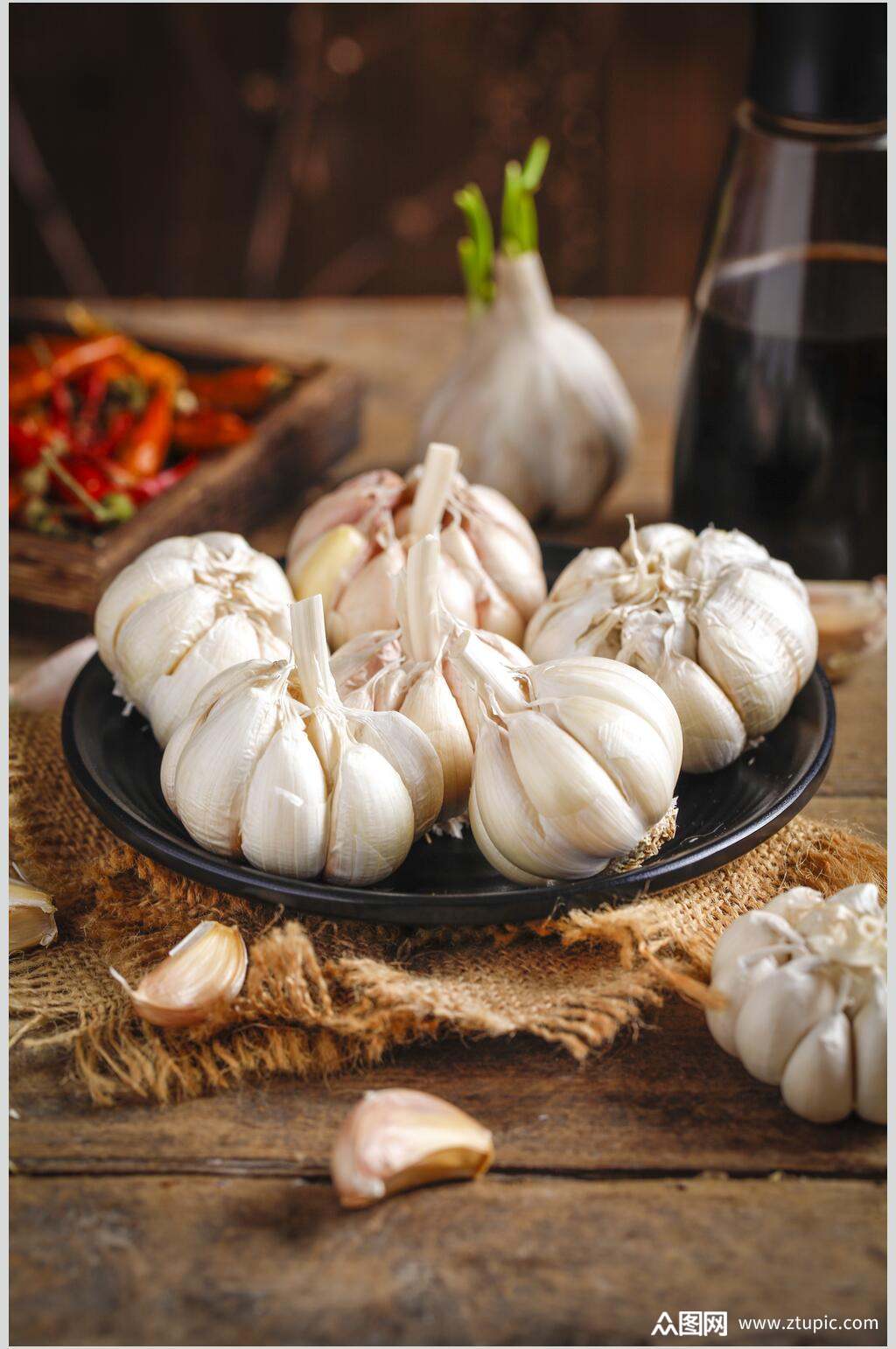 精品大蒜蔬菜图片素材