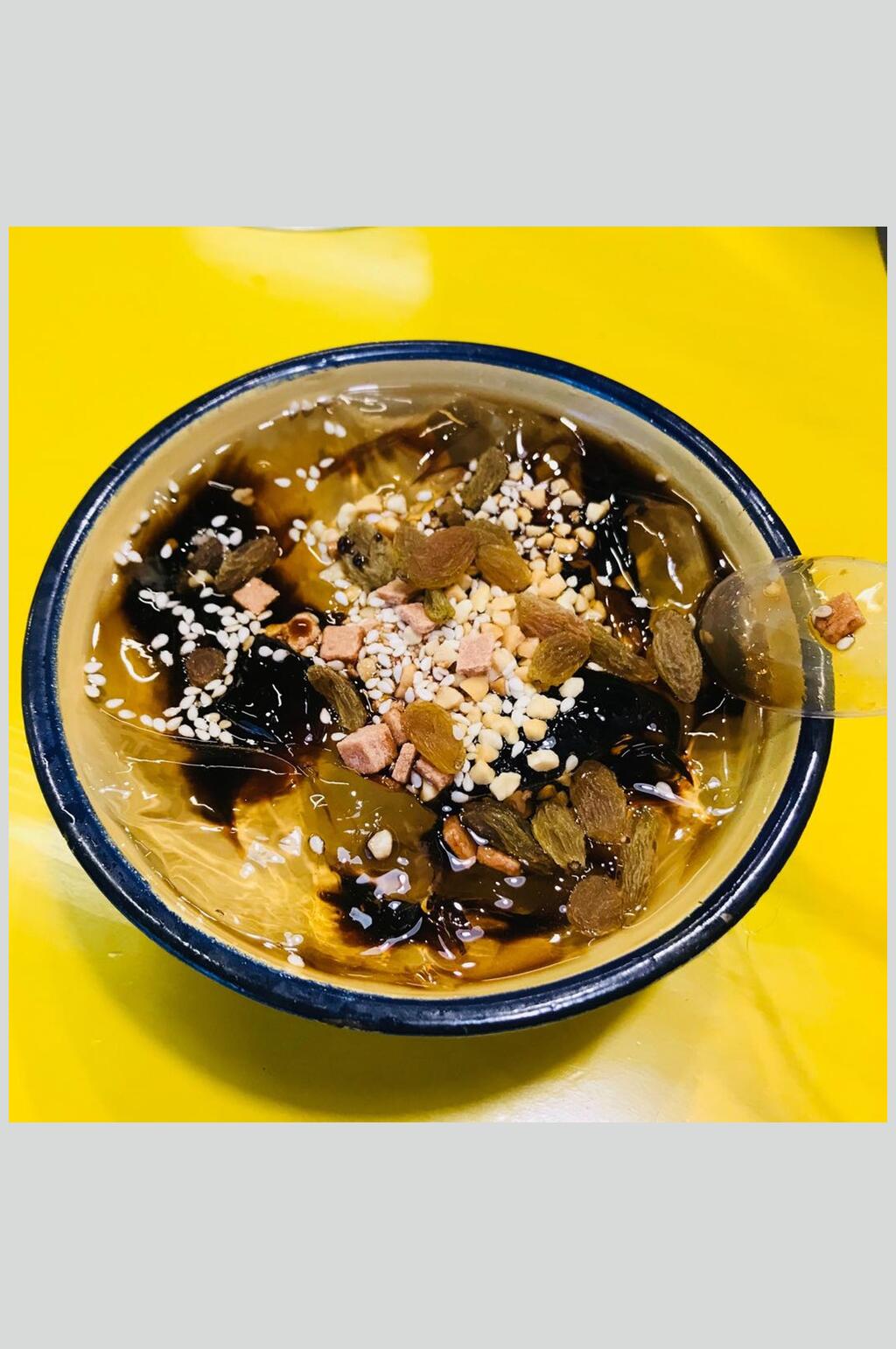 新鲜美味冰粉食物摄影图片素材