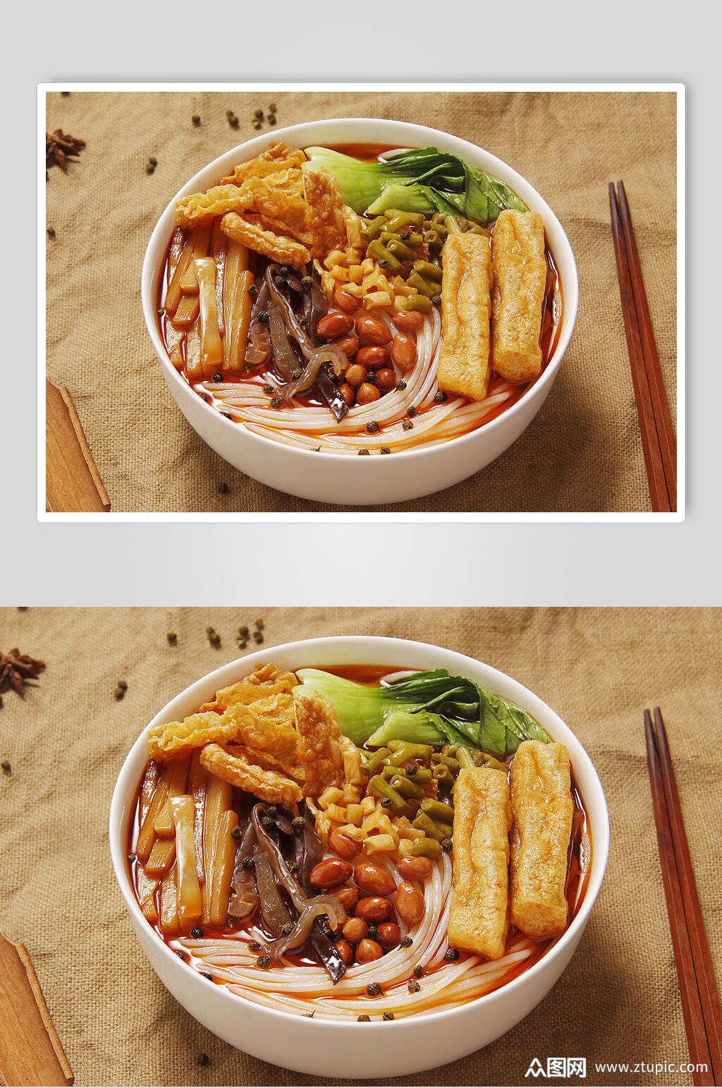 招牌美味螺蛳粉摄影图片