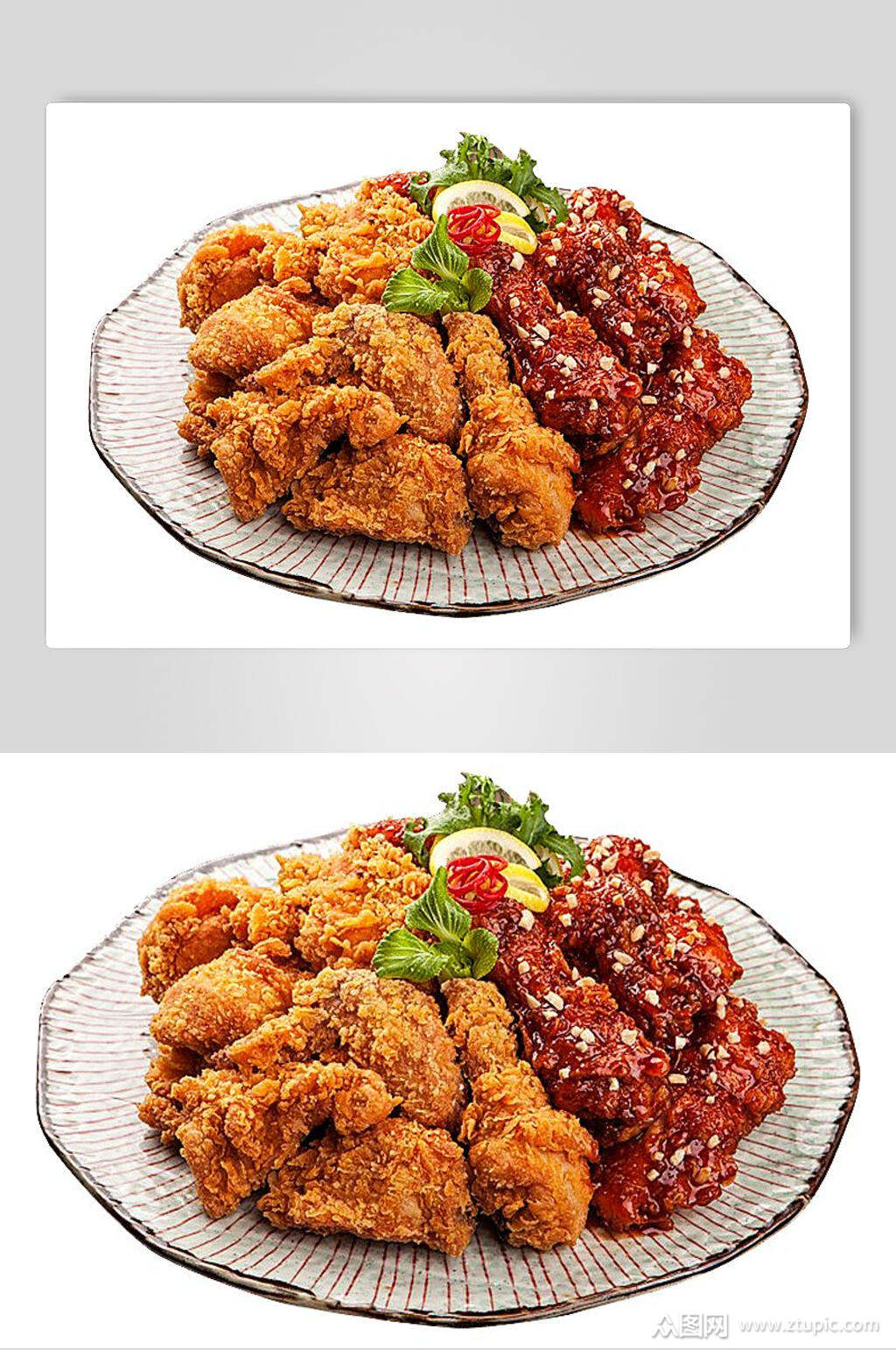 香浓美味韩式炸鸡小食食品图片素材