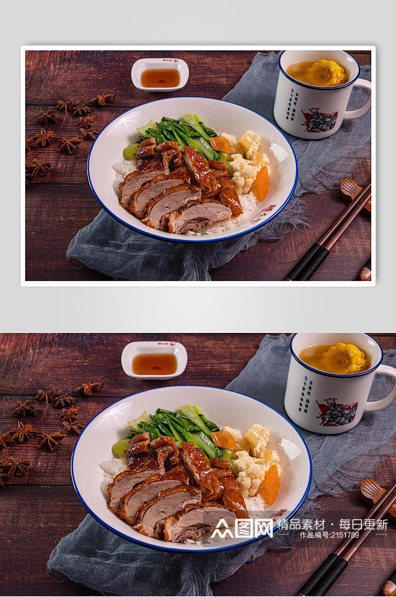 木纹烧鸭美食食品图片素材
