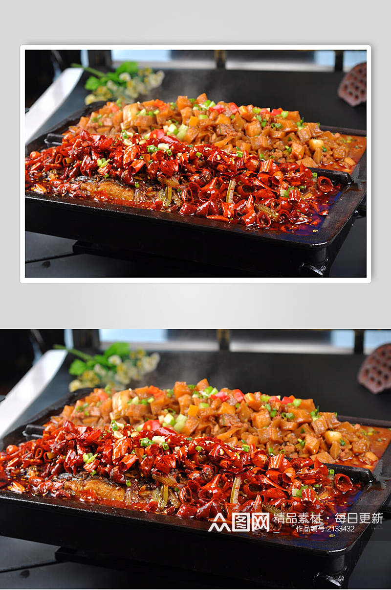 湘菜烤鱼食物图片素材