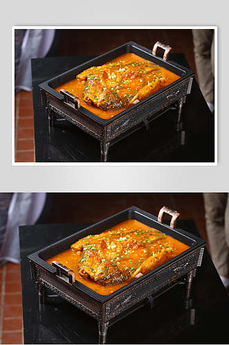 火锅烤鱼食品图片
