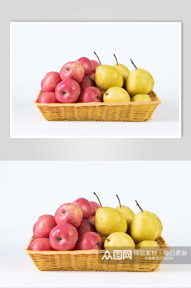 苹果雪梨水果高清图片素材