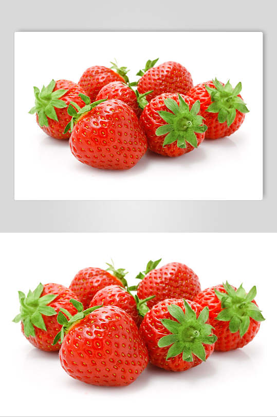 草莓美食实拍图片
