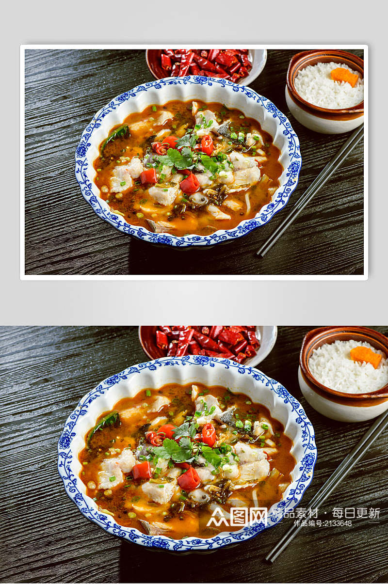 火锅酸菜鱼餐饮图片素材