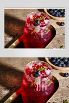 蓝莓冷饮美食食品图片