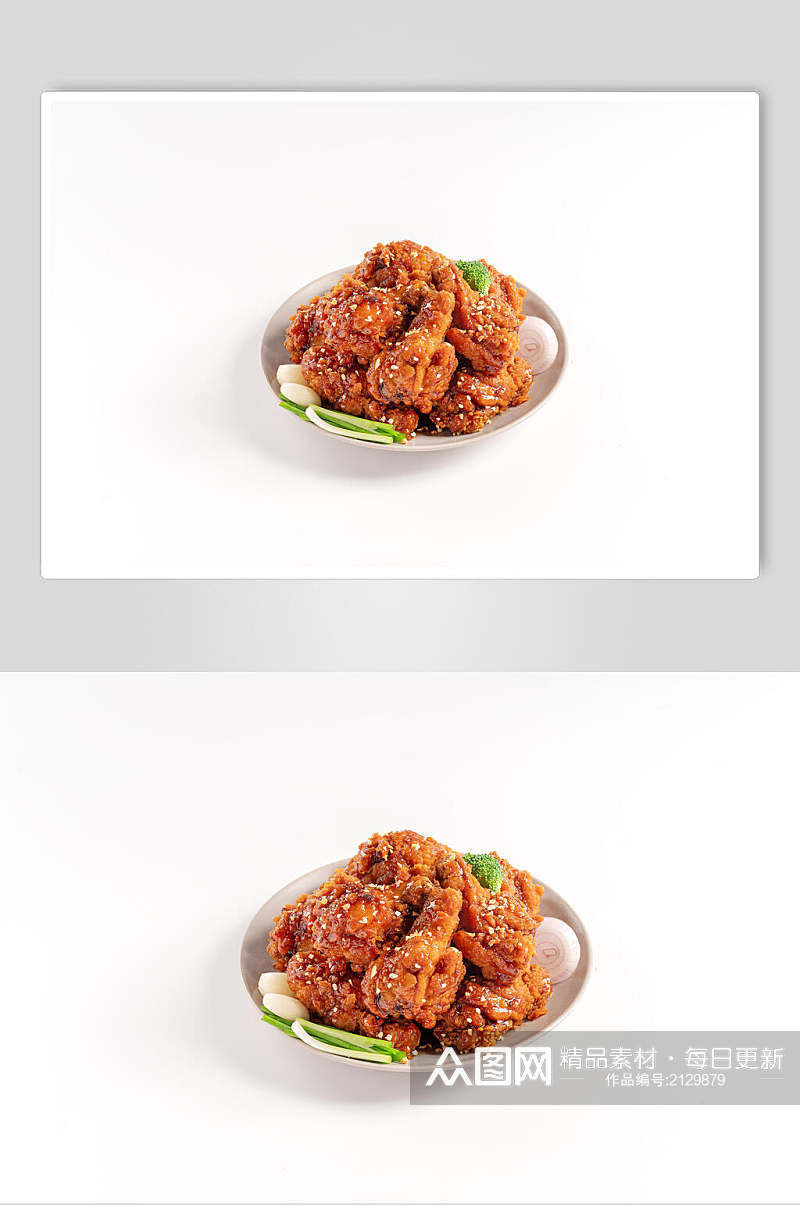 鲜香美味韩式炸鸡小食美食图片素材