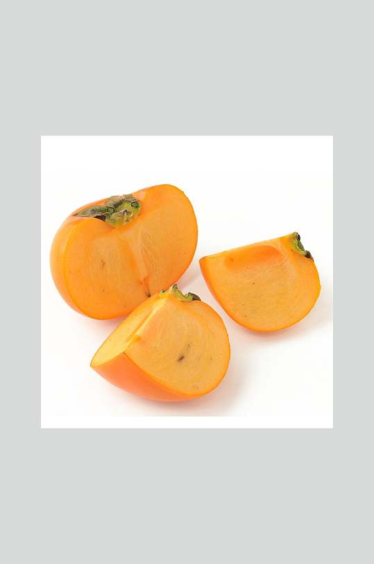 香脆美味柿子食品摄影图片
