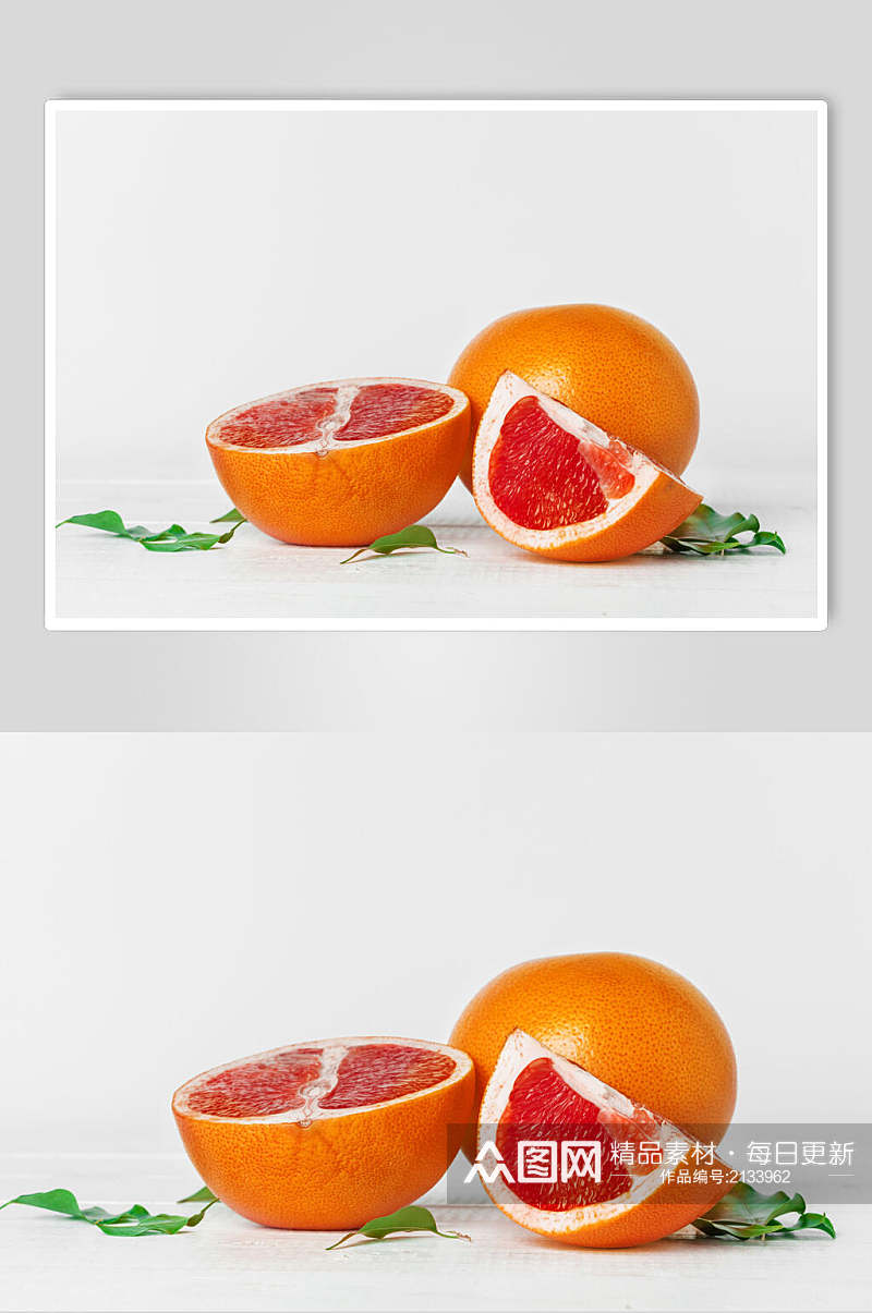 清新血橙水果食品图片素材