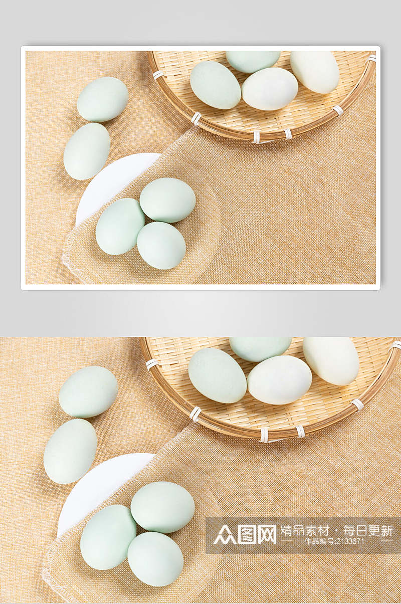 新鲜咸鸭蛋食品图片素材
