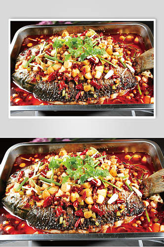 蒜香烤鱼食品图片