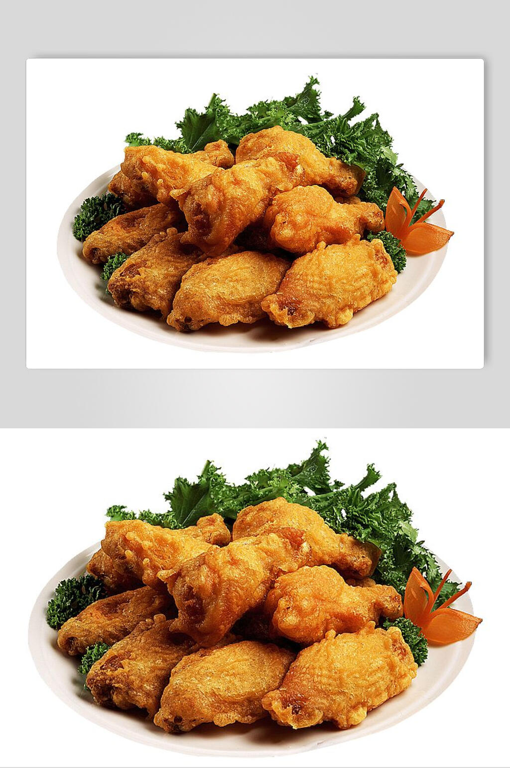新鲜韩式炸鸡小食摄影图片素材