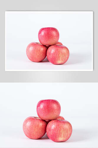 新鲜红富士苹果水果高清图片