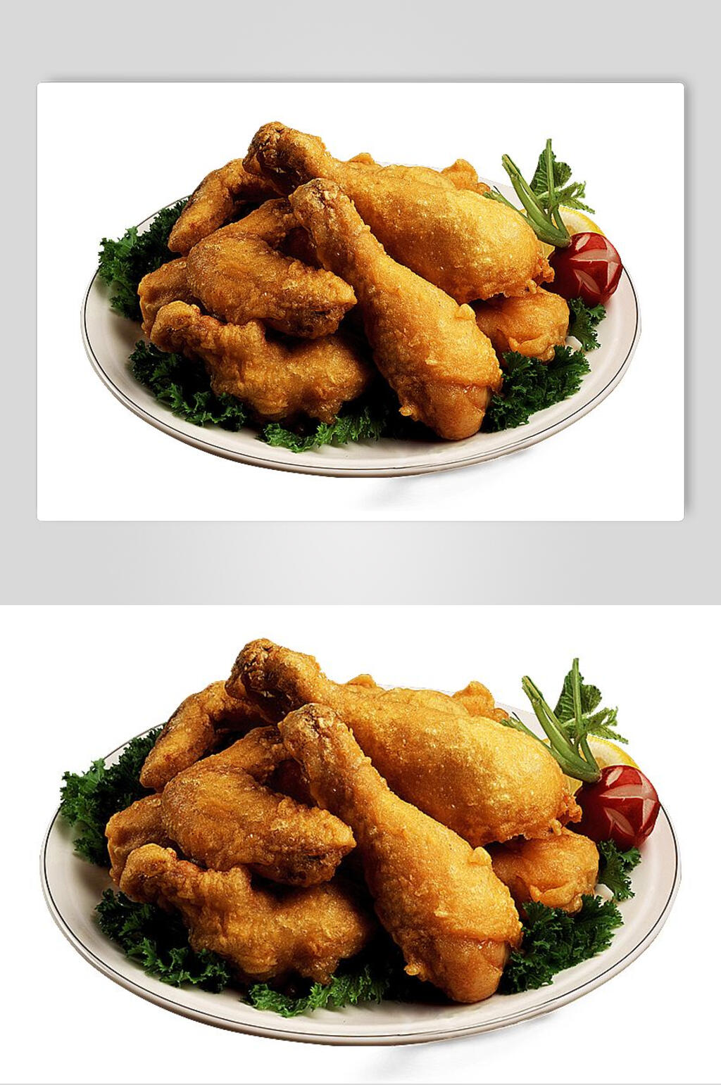 金黄韩式炸鸡小食摄影图片素材